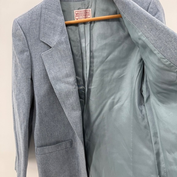 Pendleton‎ Petite Blue Wool Blazer Single Button Classic Career Jacket Womens 8 - Picture 5 of 7